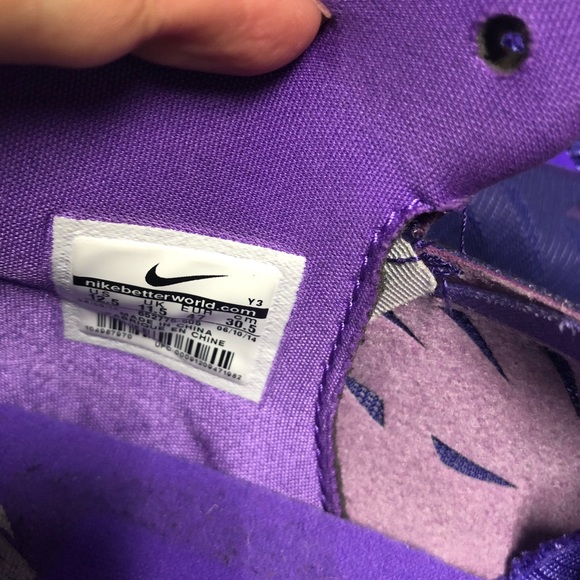 Nike Lunar Hyperquickness Purple Basketball Shoes - Picture 4 of 6